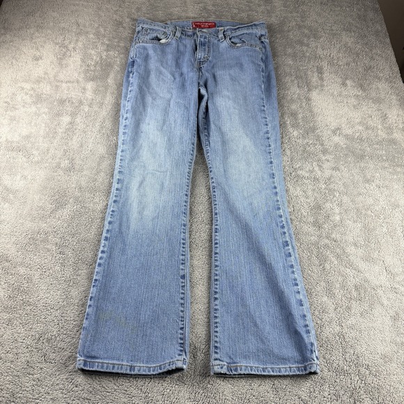 Levi's Denim - Levis 515 Boot Cut Stretch Jeans Womens 8 Short Blue Medium‎ Wash Mid Rise